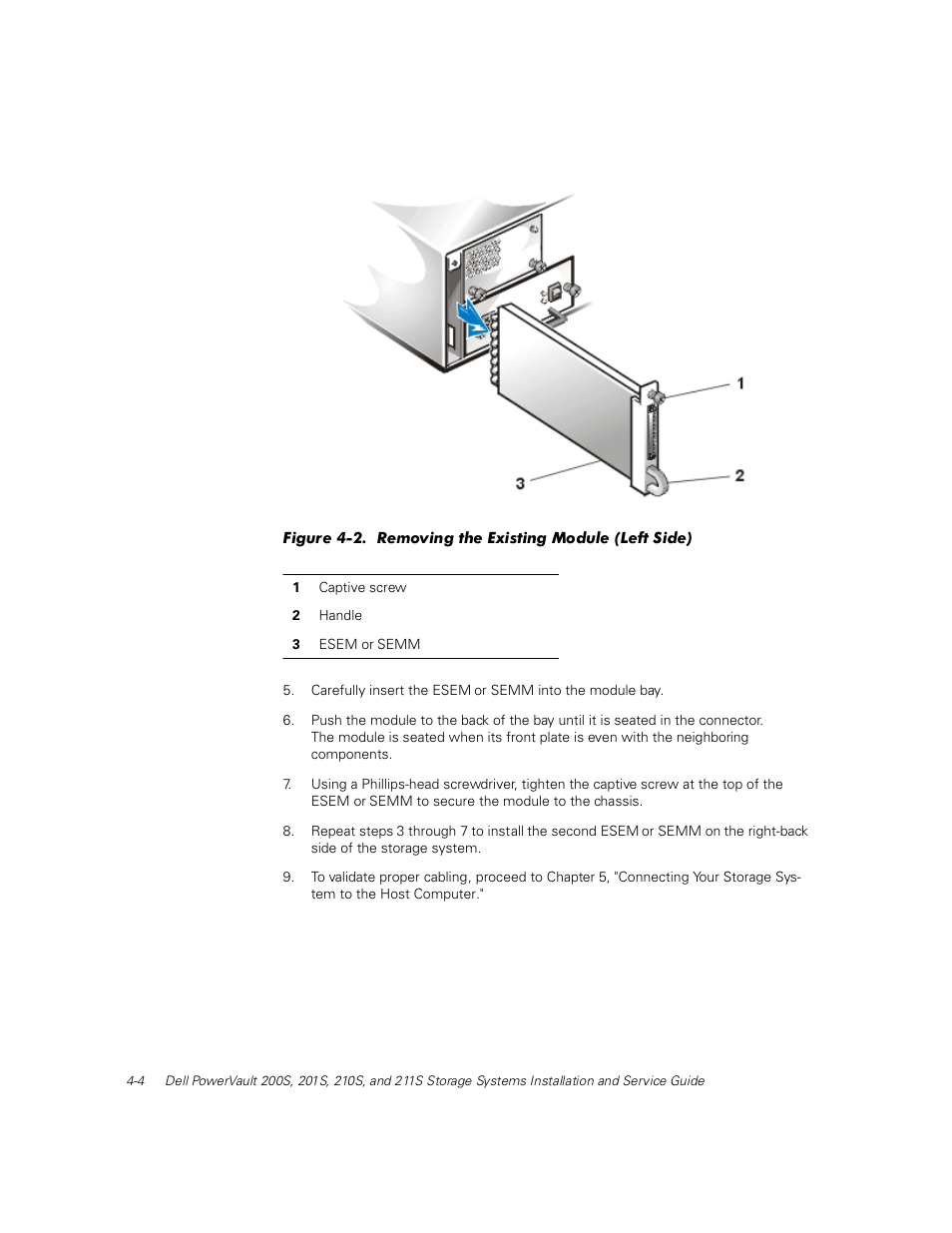 See figure 4-2), Figure 4-2) | Dell PowerVault 211S (SCSI) User Manual | Page 42 / 148