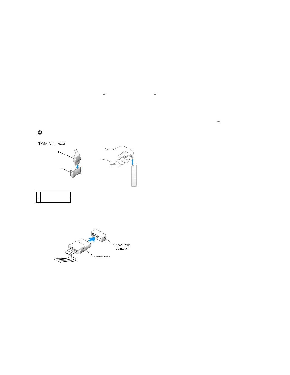 Ide drive addressing, Connecting drive cables, Drive interface connectors | Power cable connector, Connecting and disconnecting drive cables | Dell Dimension 5000 User Manual | Page 25 / 55