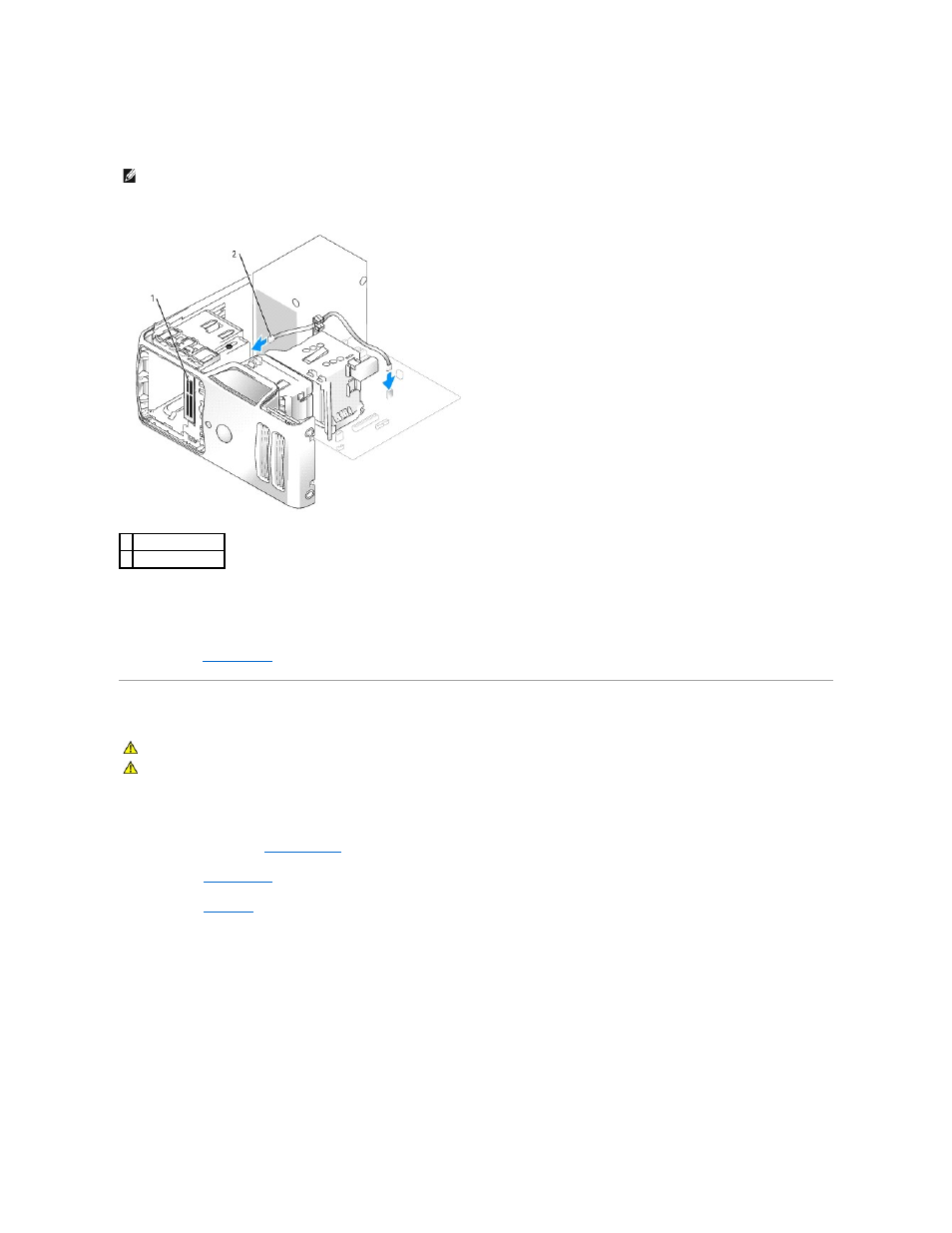 Cd/dvd drive, Removing a cd/dvd drive | Dell Dimension 5000 User Manual | Page 33 / 55