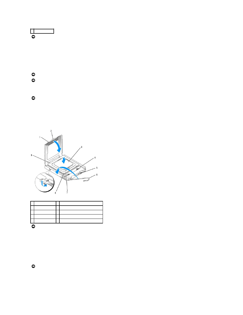Installing the processor | Dell Dimension 5000 User Manual | Page 37 / 55