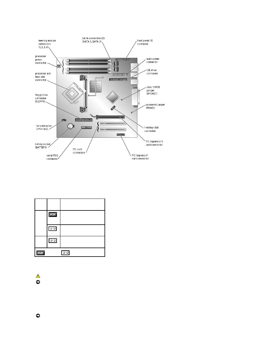 Jumper settings, Removing the system board | Dell Dimension 5000 User Manual | Page 39 / 55