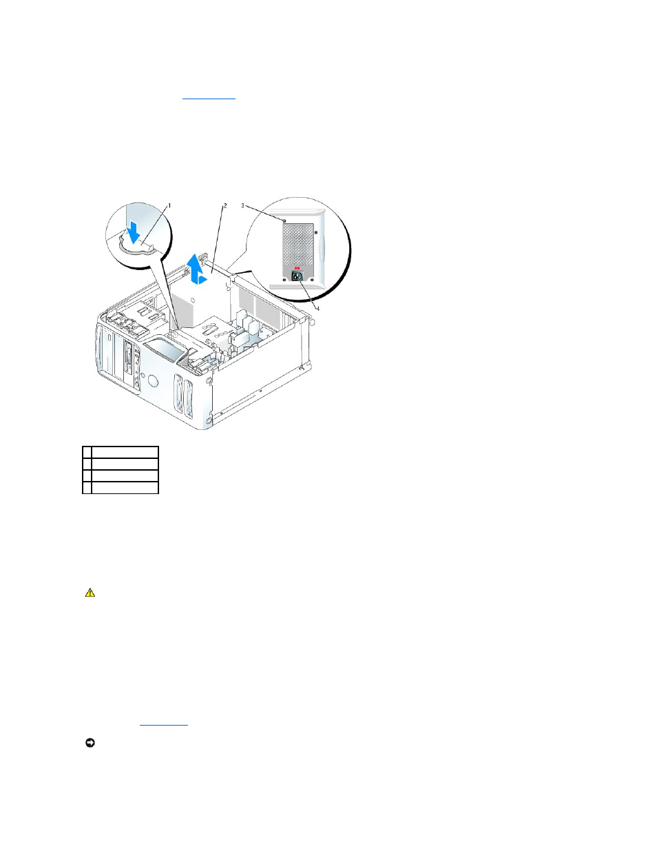 Replacing the power supply | Dell Dimension 5000 User Manual | Page 41 / 55