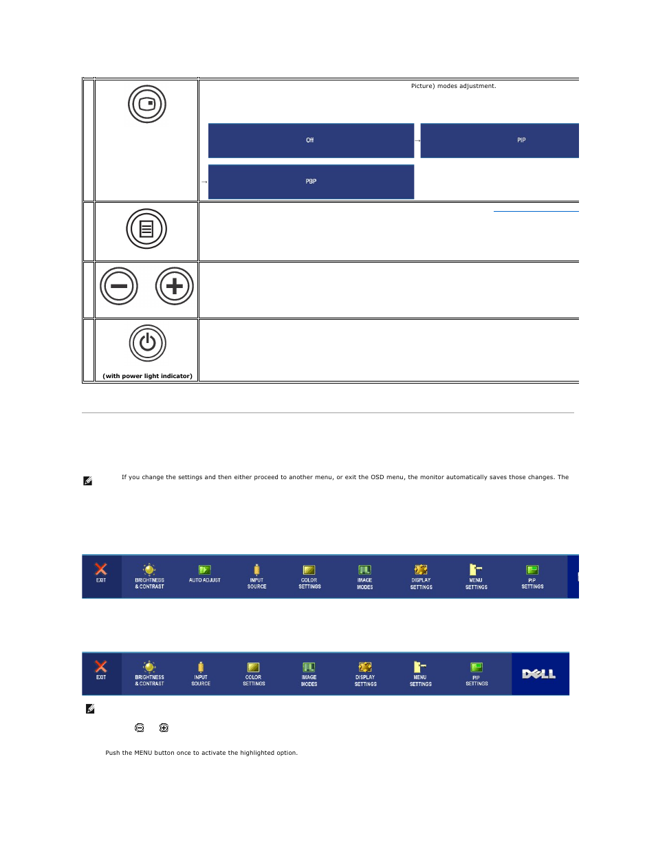 Using the osd, Accessing the menu system | Dell 2407WFP Monitor User Manual | Page 34 / 51