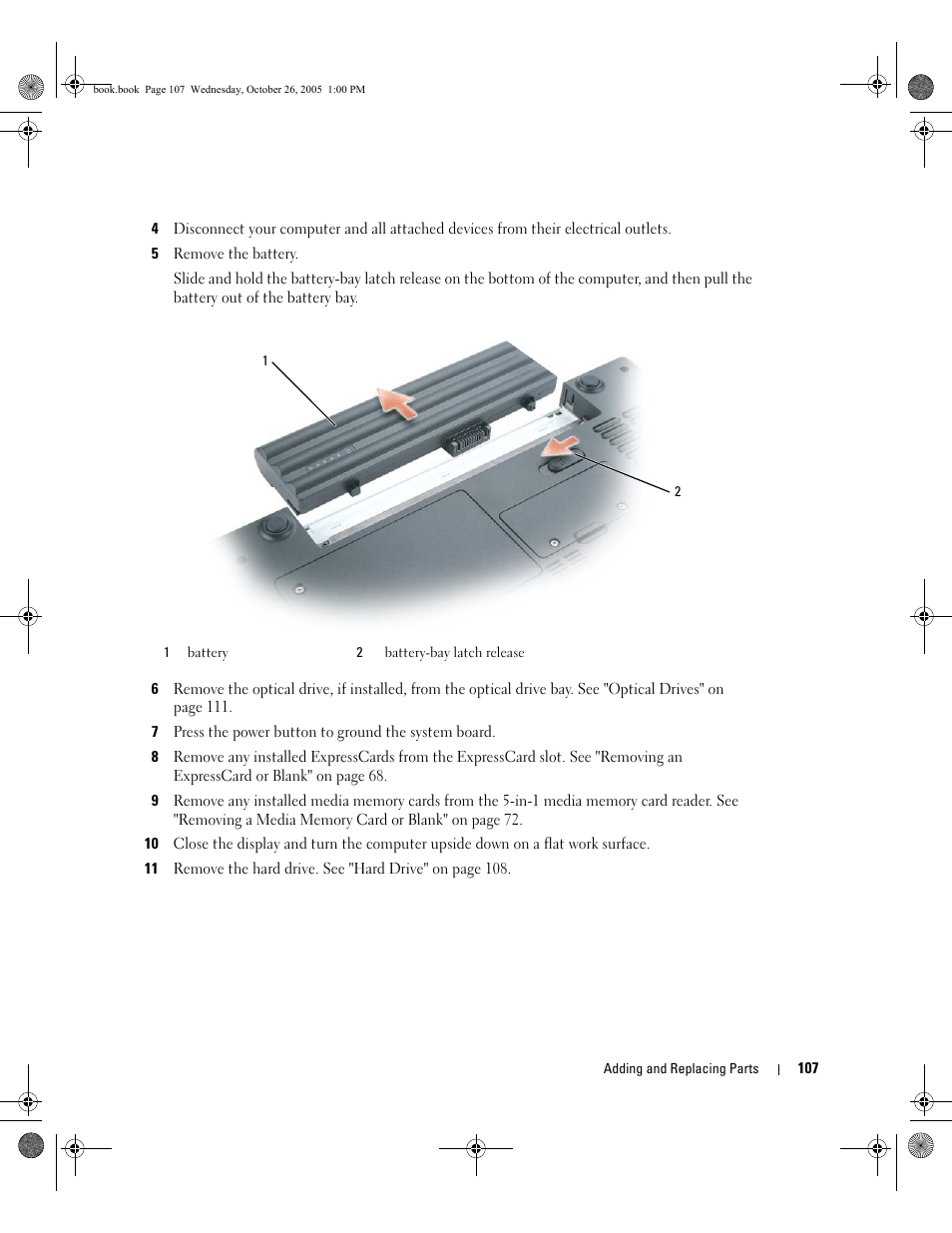 Dell XPS M140 (MXC051, Late 2005) User Manual | Page 107 / 180
