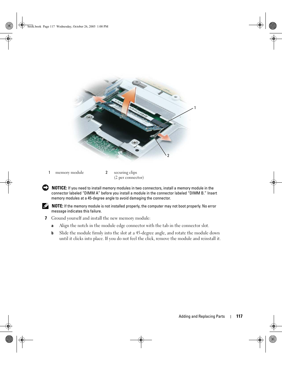 Dell XPS M140 (MXC051, Late 2005) User Manual | Page 117 / 180