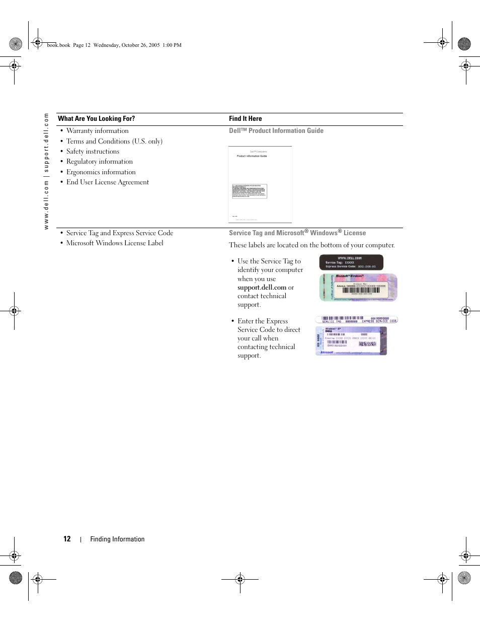 Dell XPS M140 (MXC051, Late 2005) User Manual | Page 12 / 180