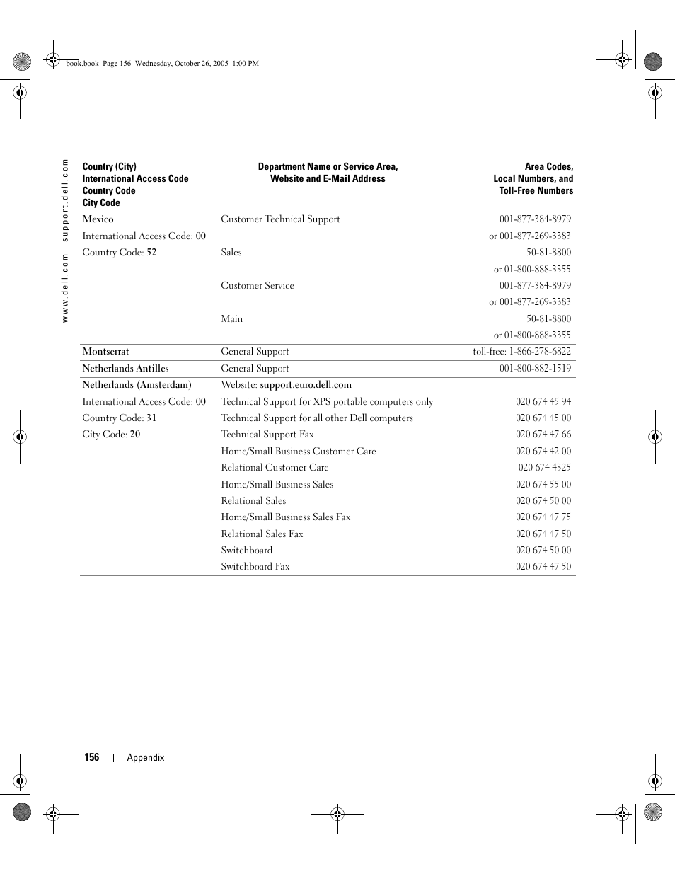 Dell XPS M140 (MXC051, Late 2005) User Manual | Page 156 / 180