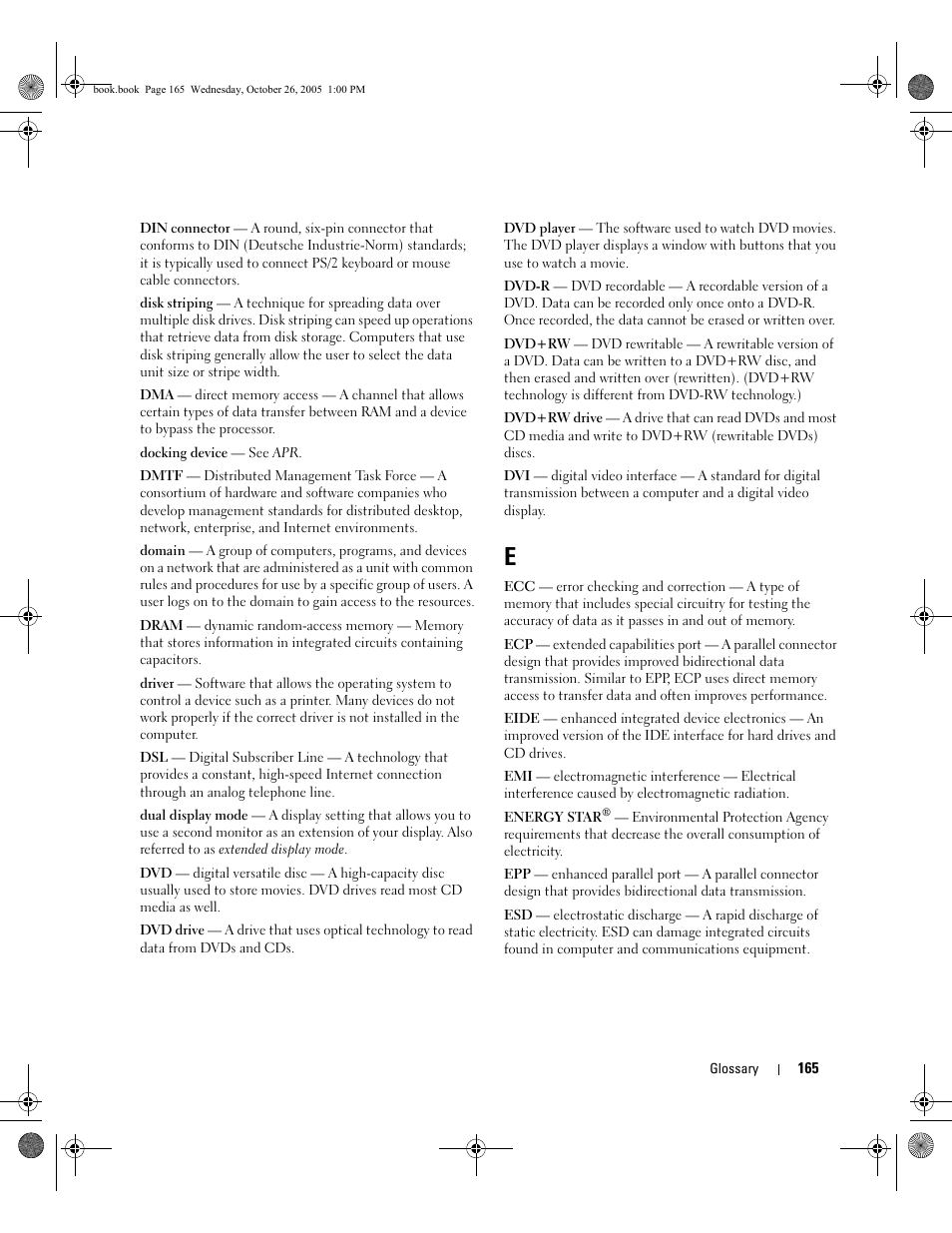 Dell XPS M140 (MXC051, Late 2005) User Manual | Page 165 / 180