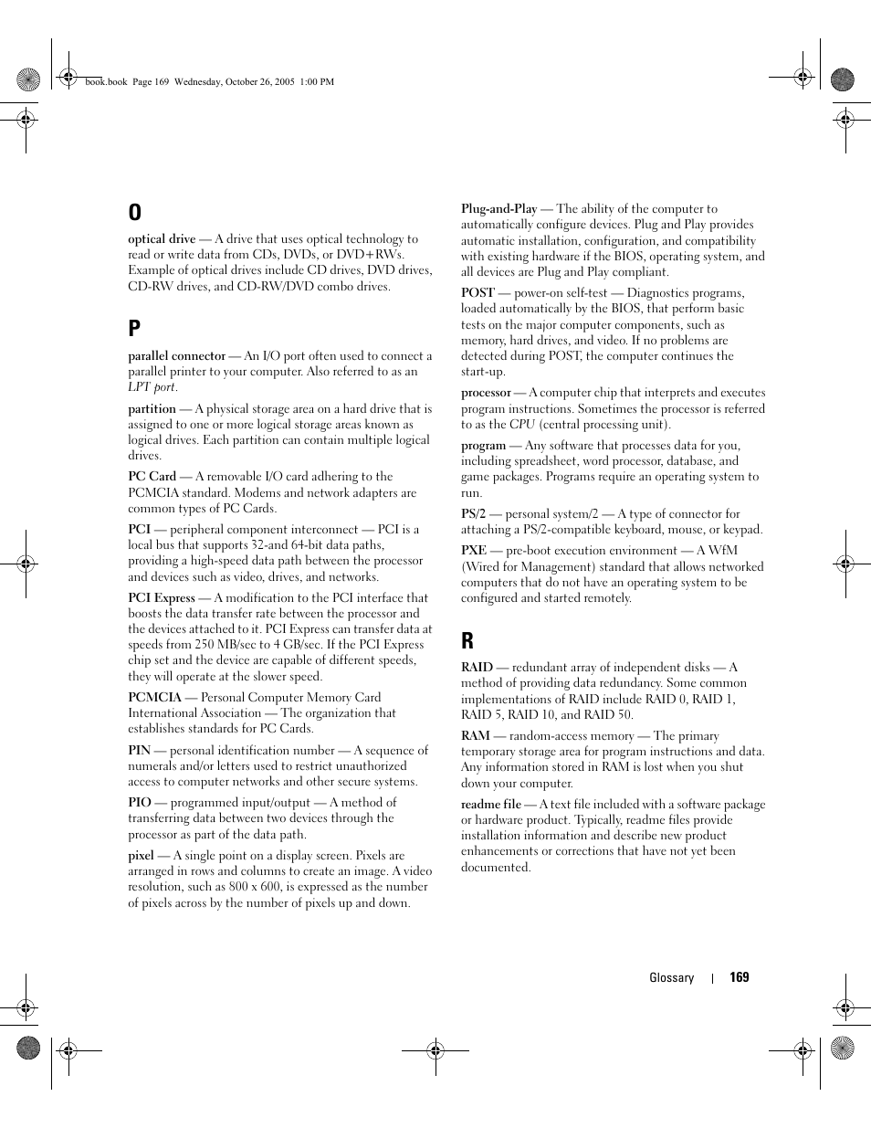 Dell XPS M140 (MXC051, Late 2005) User Manual | Page 169 / 180