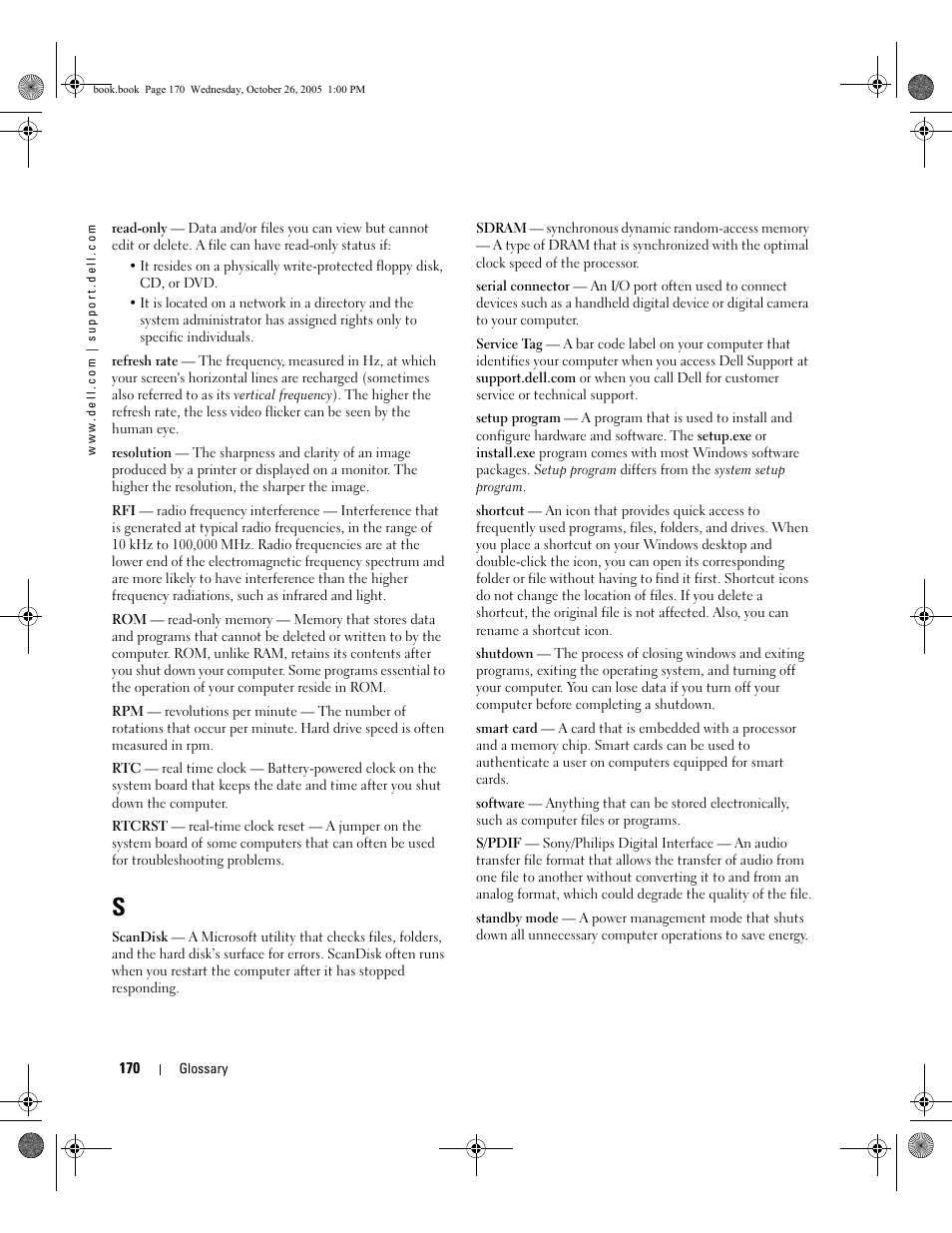 Dell XPS M140 (MXC051, Late 2005) User Manual | Page 170 / 180
