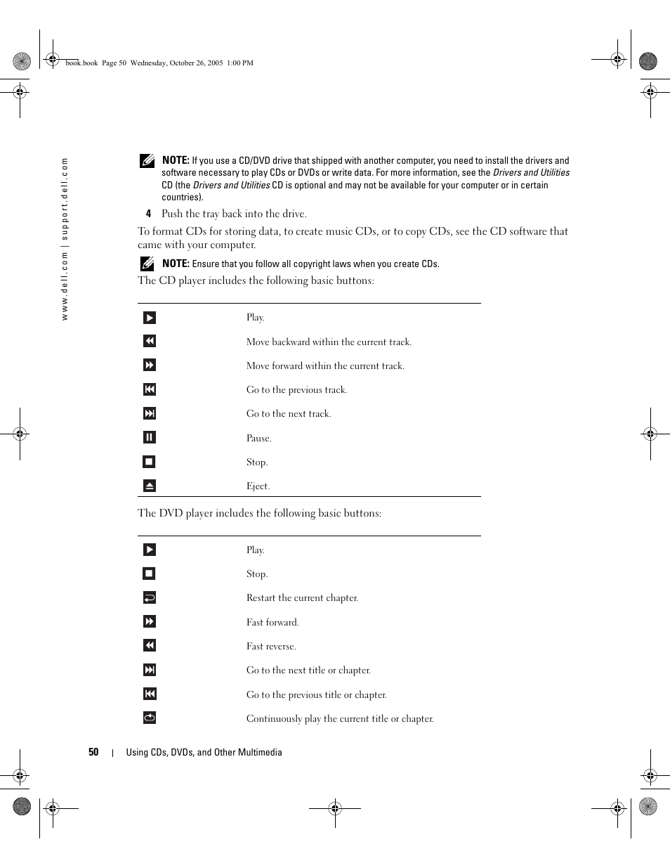 Dell XPS M140 (MXC051, Late 2005) User Manual | Page 50 / 180