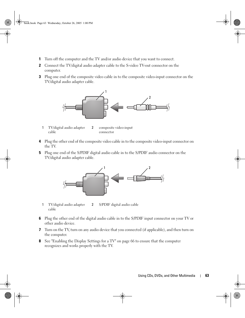 Dell XPS M140 (MXC051, Late 2005) User Manual | Page 63 / 180