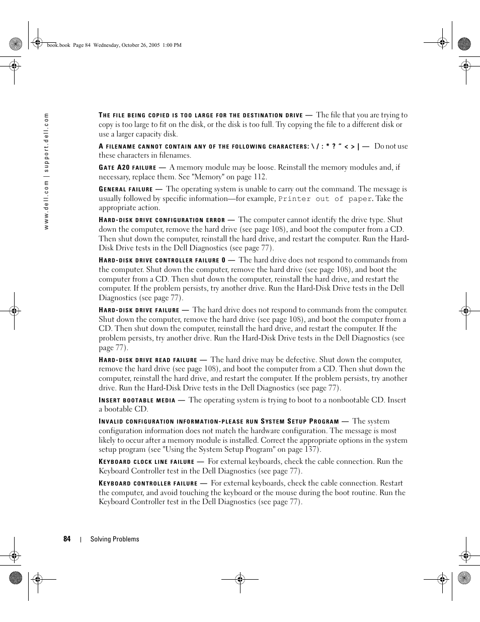 Dell XPS M140 (MXC051, Late 2005) User Manual | Page 84 / 180