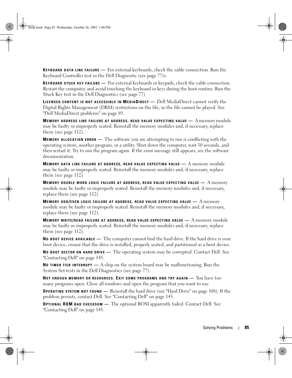 Dell XPS M140 (MXC051, Late 2005) User Manual | Page 85 / 180