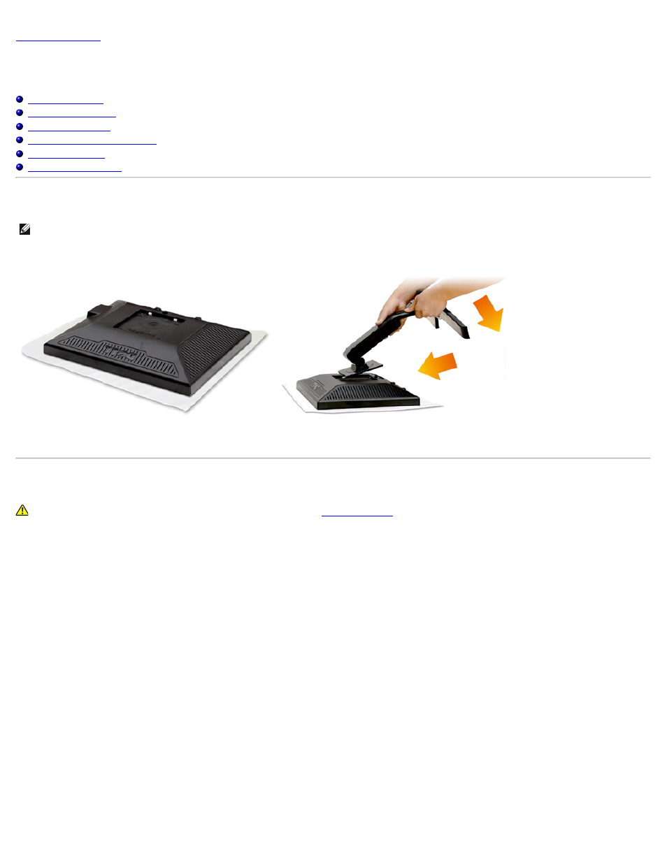Setting up the monitor, Attaching the stand, Connecting your monitor | Dell 1908FP Monitor User Manual | Page 11 / 32