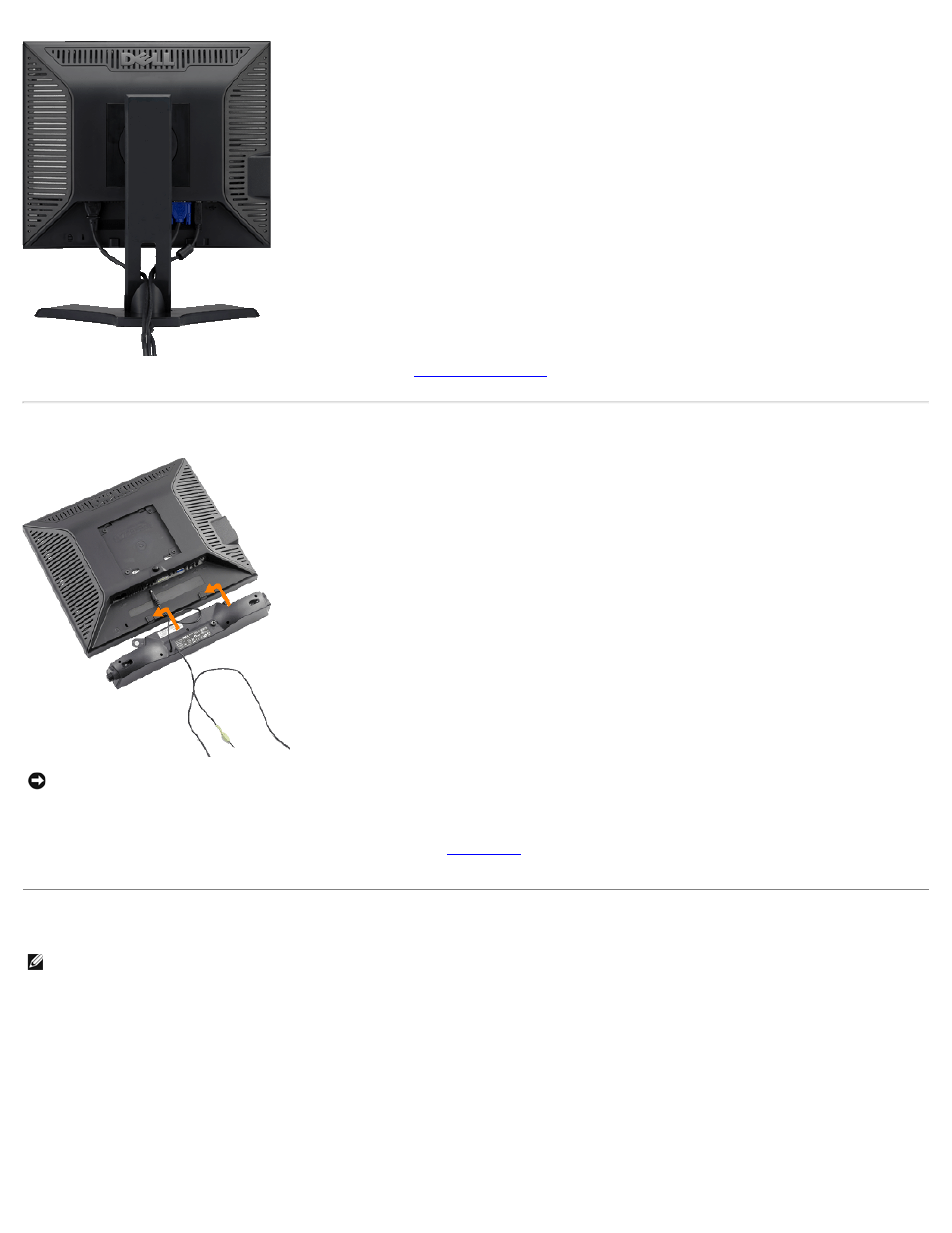 Attaching the soundbar (optional), Removing the stand, Attaching the soundbar(optional) | Dell 1908FP Monitor User Manual | Page 13 / 32