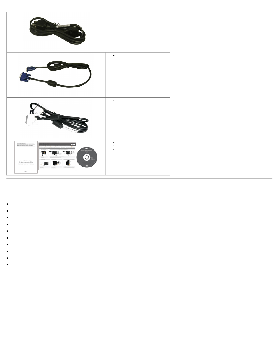 Product features identifying parts and controls, Product features, Identifying parts and controls | Front view | Dell 1908FP Monitor User Manual | Page 3 / 32