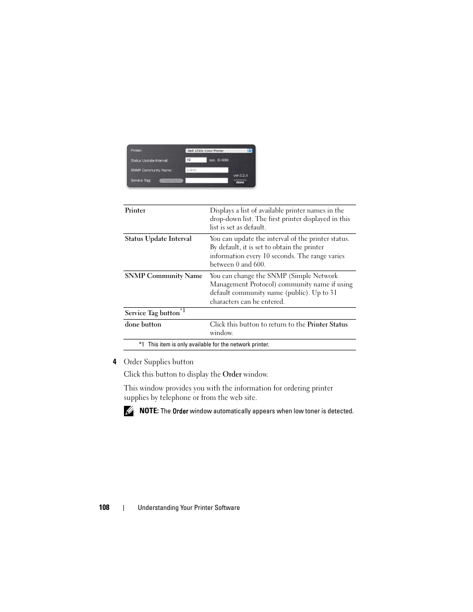 Dell 1250c Color Laser Printer User Manual | Page 110 / 174