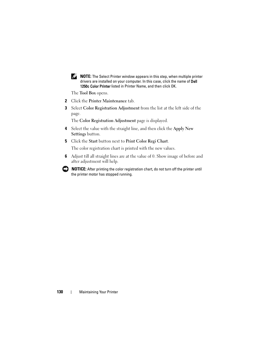 Dell 1250c Color Laser Printer User Manual | Page 132 / 174