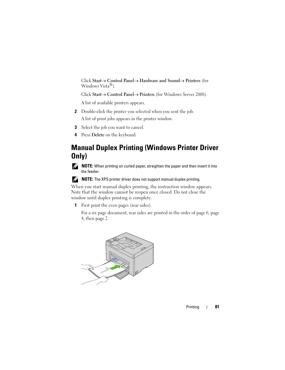 Dell 1250c Color Laser Printer User Manual | Page 83 / 174