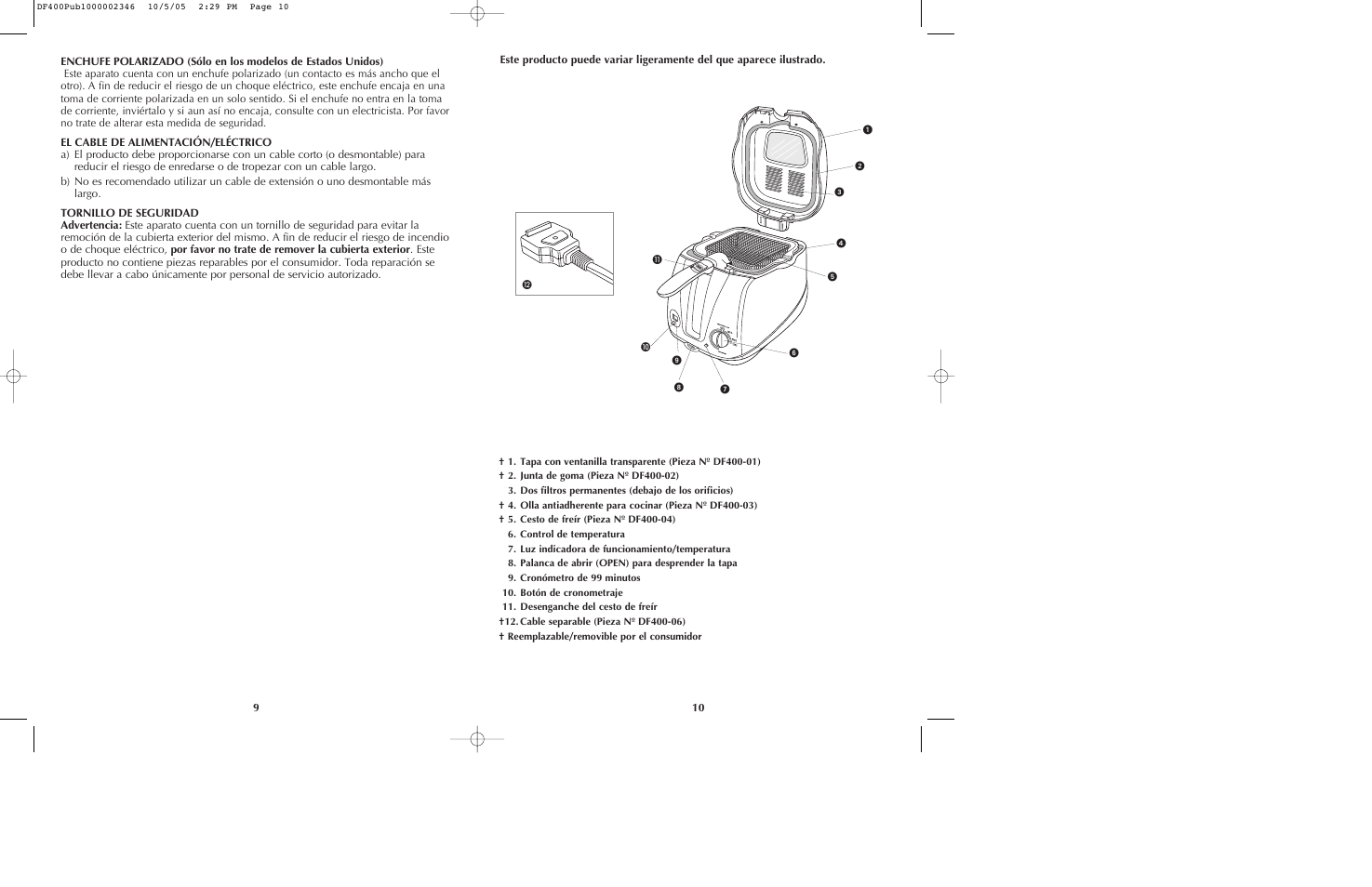 Black & Decker DF400 User Manual | Page 6 / 15