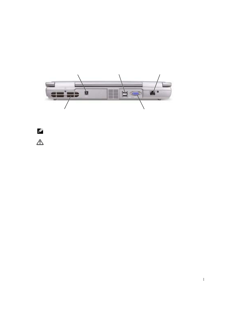 Back view | Dell Latitude 100L User Manual | Page 25 / 142