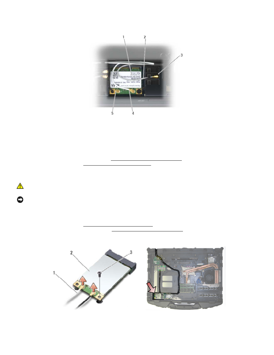 6 wwan card, 1 removing a wwan card, Wwan card | Emoving a, Wwan | Dell Latitude E6400 XFR (Mid 2008) User Manual | Page 25 / 73