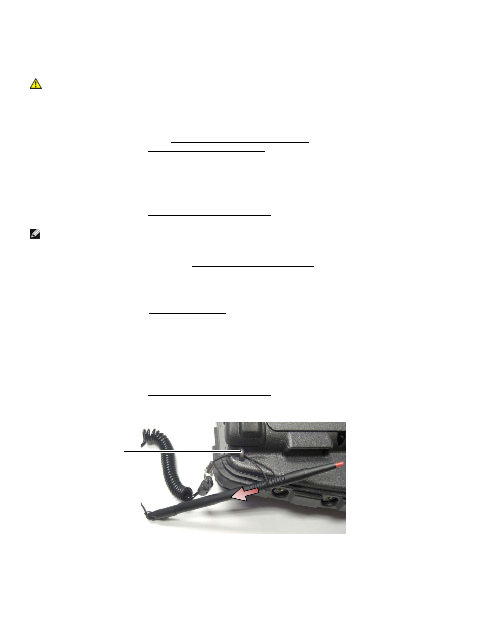 2 replacing the dc power cable, 34 base assembly, 1 removing the base assembly | 2 replacing the base assembly, 35 stylus, 1 removing the stylus, Eplacing the, Ower, Able, Base assembly | Dell Latitude E6400 XFR (Mid 2008) User Manual | Page 62 / 73