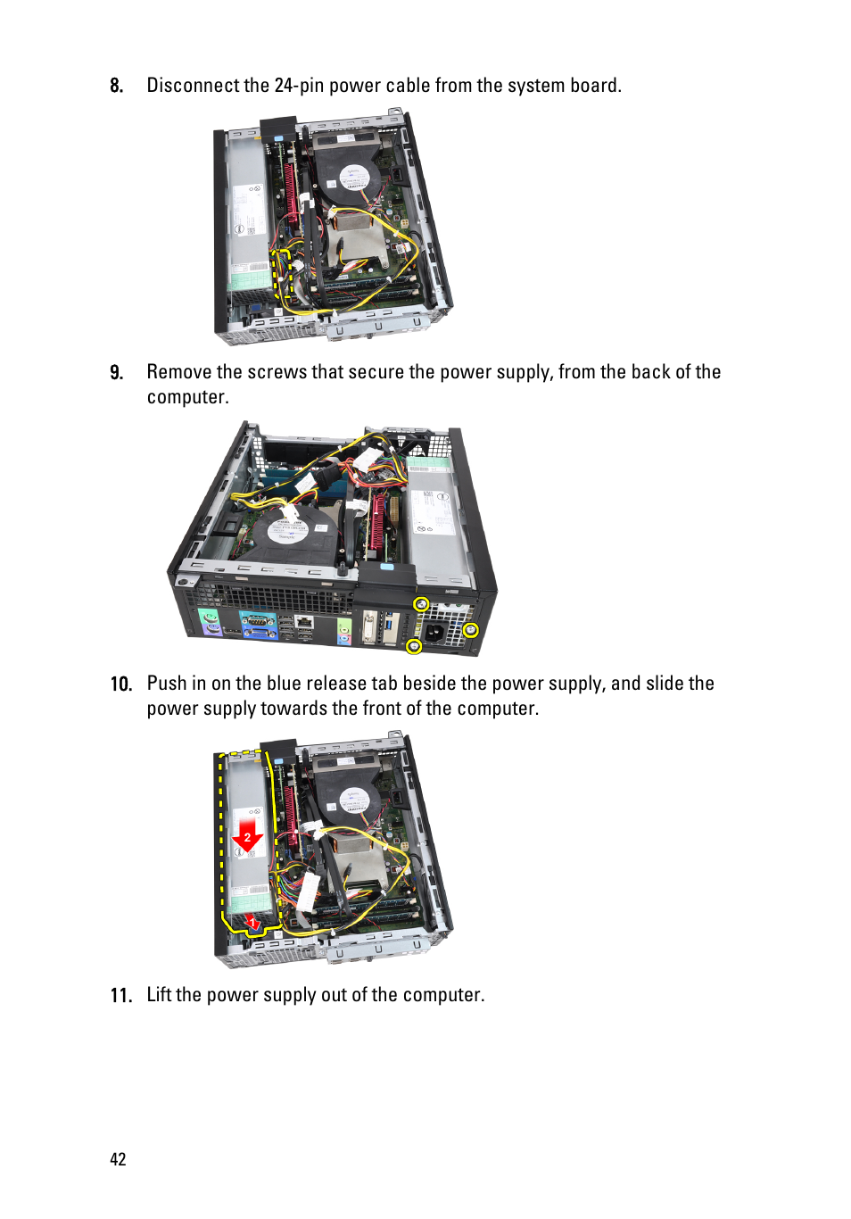 Dell OptiPlex 990 (Early 2011) User Manual | Page 42 / 99