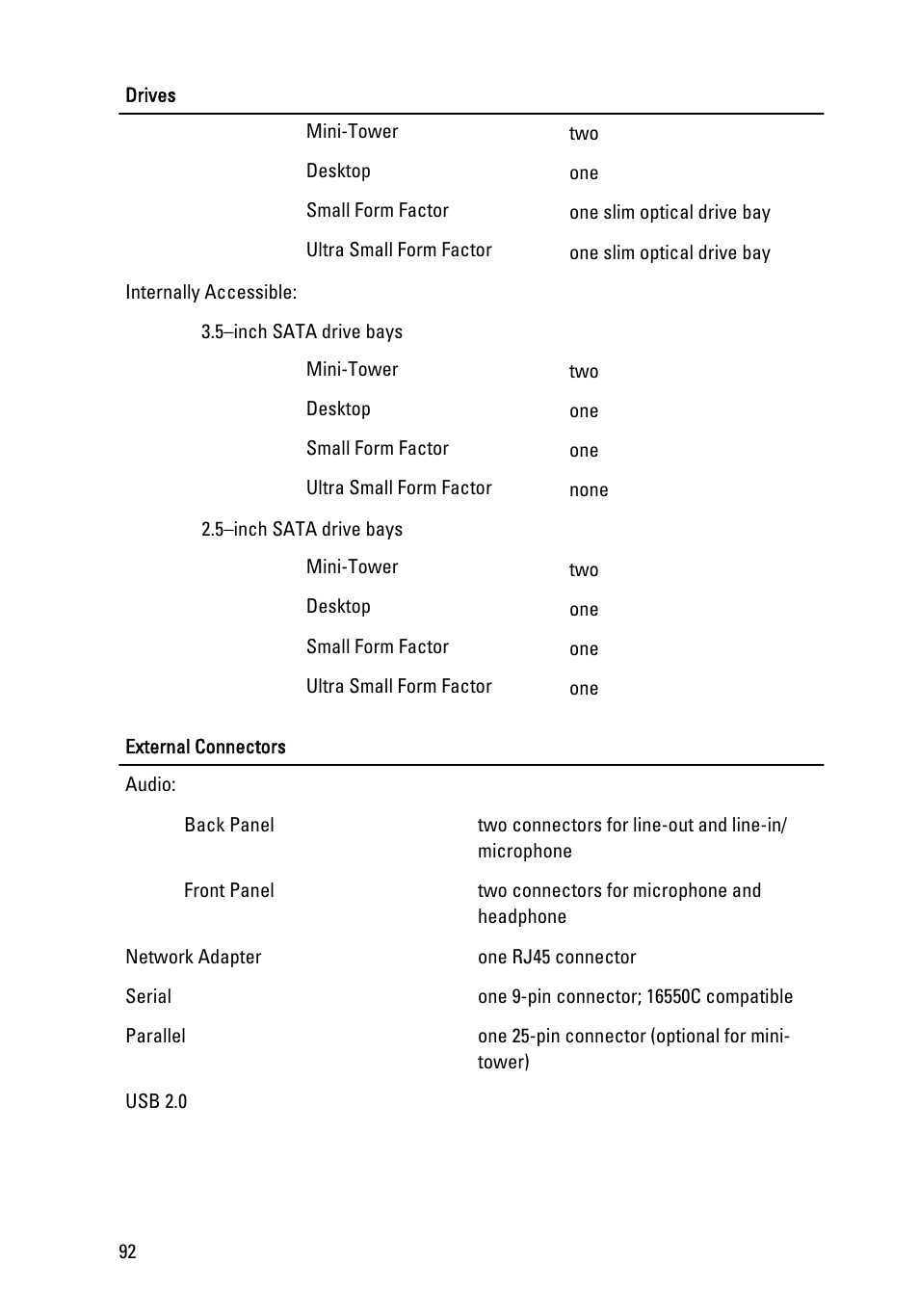 Dell OptiPlex 990 (Early 2011) User Manual | Page 92 / 99