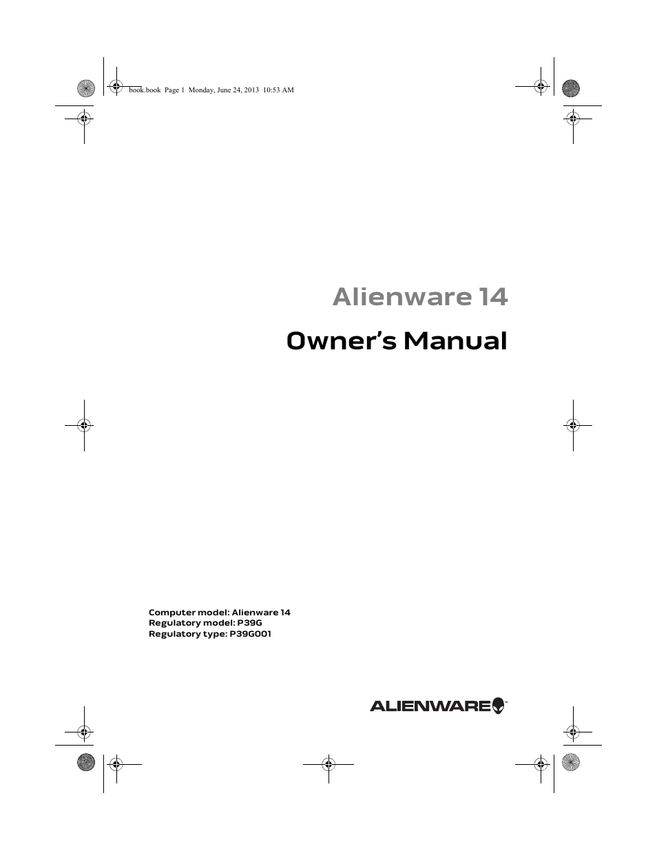 Dell Alienware 14 (Mid 2013) User Manual | 109 pages