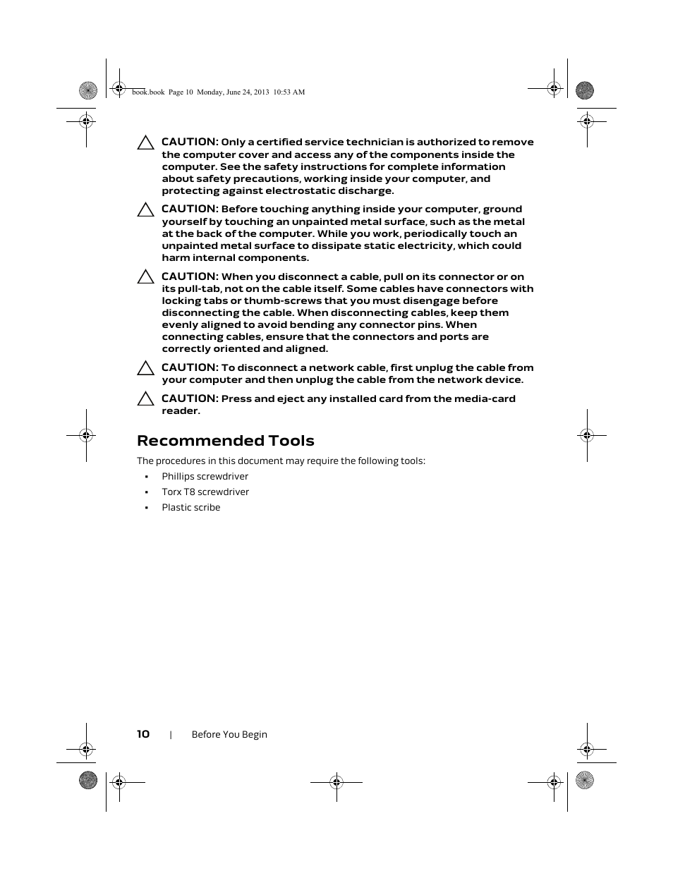 Recommended tools | Dell Alienware 14 (Mid 2013) User Manual | Page 10 / 109