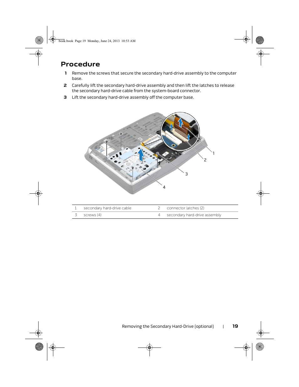 Procedure | Dell Alienware 14 (Mid 2013) User Manual | Page 19 / 109