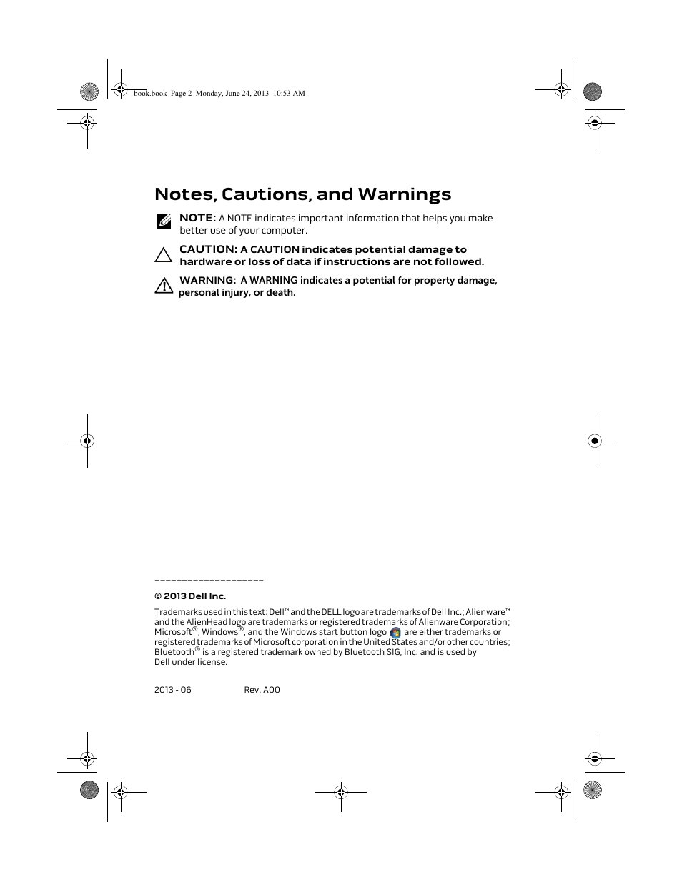 Dell Alienware 14 (Mid 2013) User Manual | Page 2 / 109