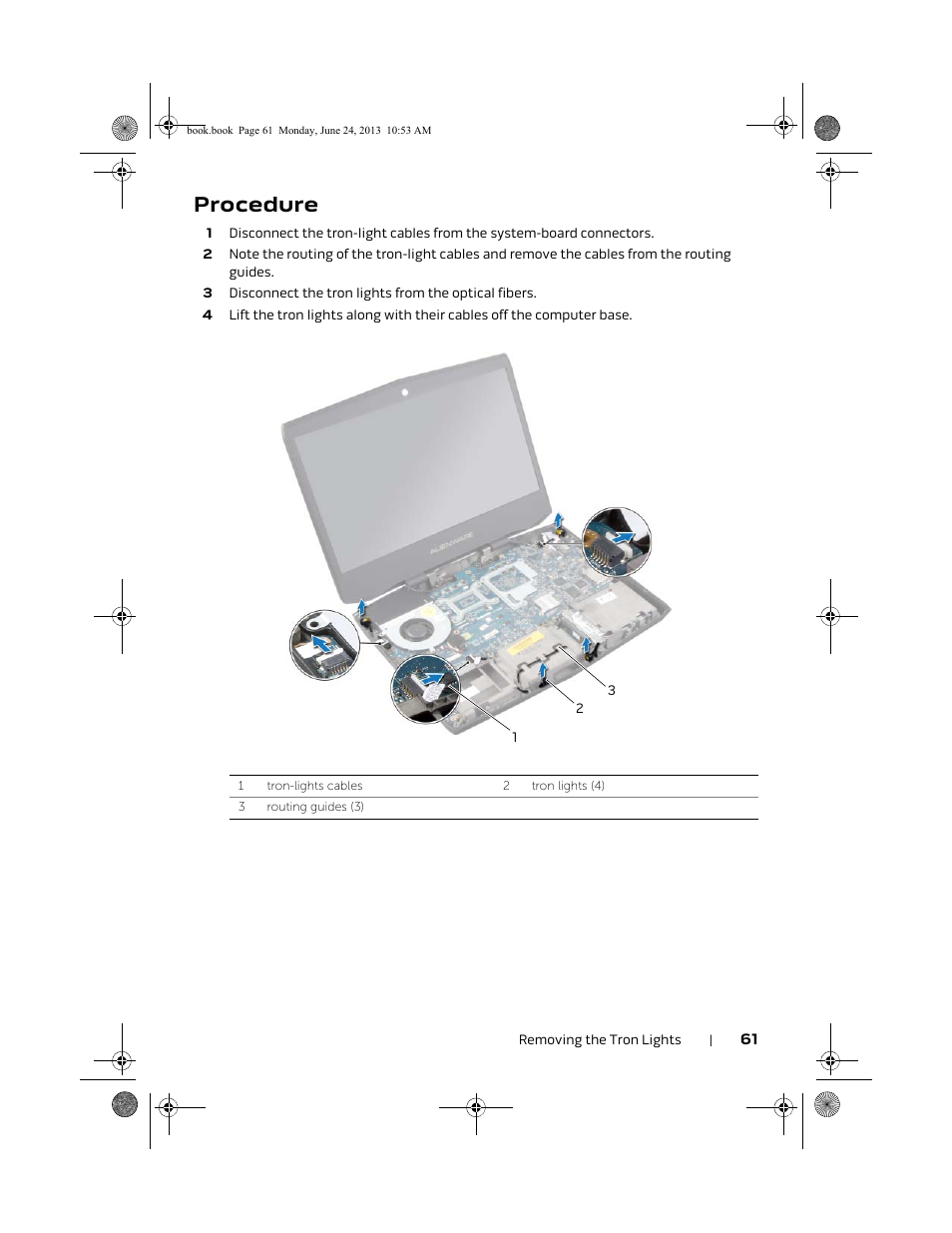 Procedure | Dell Alienware 14 (Mid 2013) User Manual | Page 61 / 109