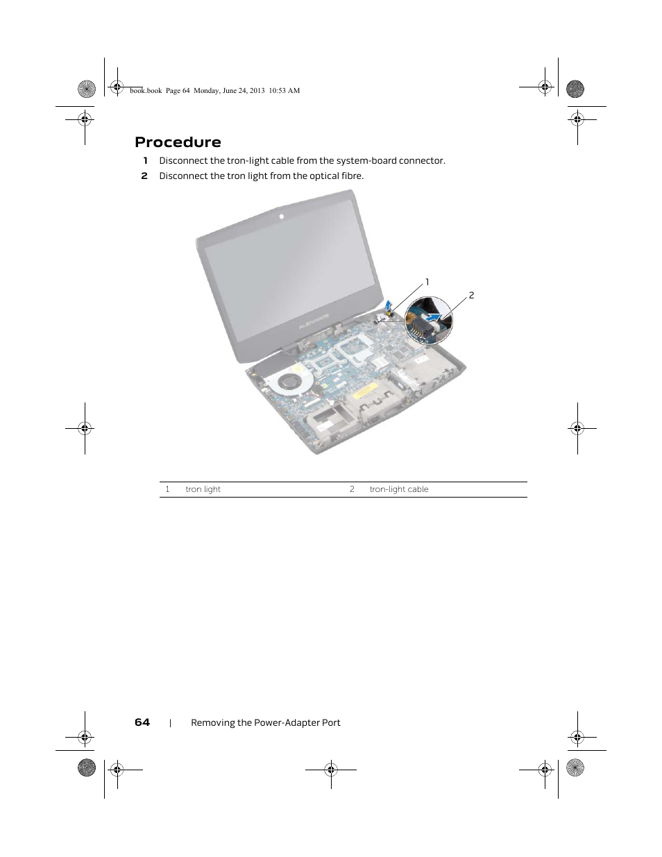 Procedure | Dell Alienware 14 (Mid 2013) User Manual | Page 64 / 109