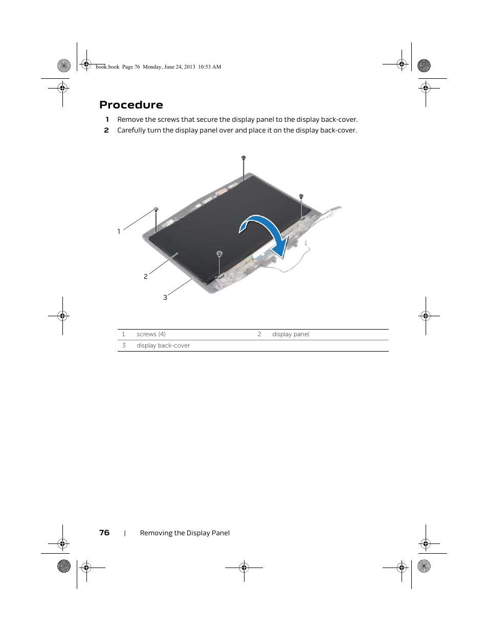 Procedure | Dell Alienware 14 (Mid 2013) User Manual | Page 76 / 109