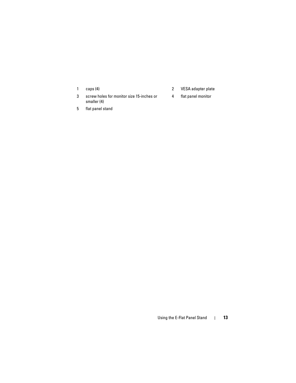 Dell E-Flat Panel Stand User Manual | Page 13 / 22
