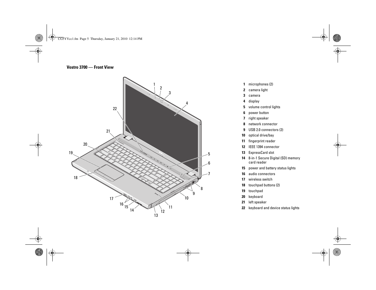 Dell Vostro 3400 (Early 2010) User Manual | Page 5 / 12