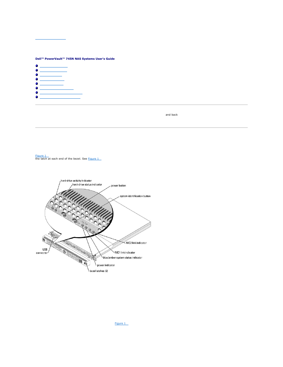 System overview, Front-panel features | Dell PowerVault 745N User Manual | Page 16 / 28