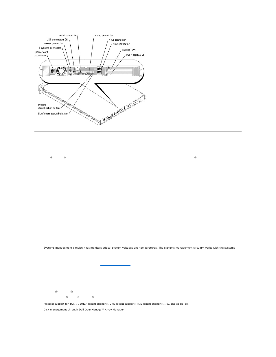 System features, Software features | Dell PowerVault 745N User Manual | Page 18 / 28