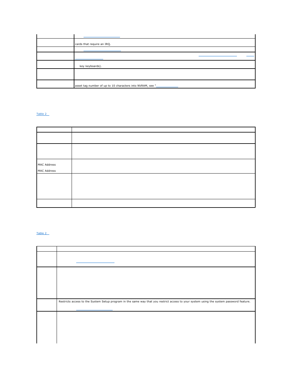 Integrated devices screen, System security screen | Dell PowerVault 745N User Manual | Page 23 / 28