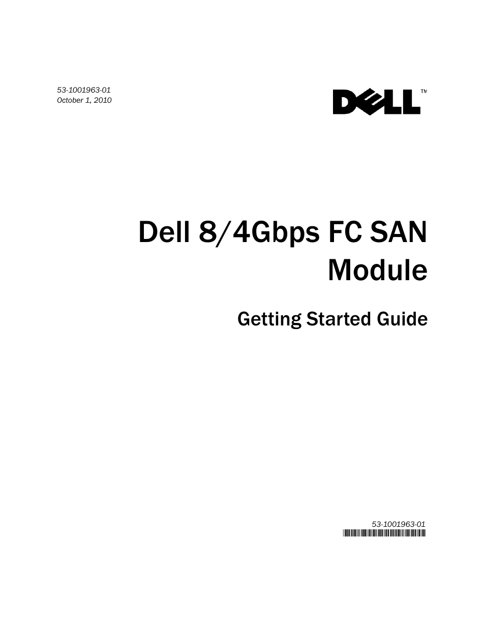 Dell 8/4gbps fc san module, Getting started guide | Dell POWEREDGE M1000E User Manual | Page 3 / 138