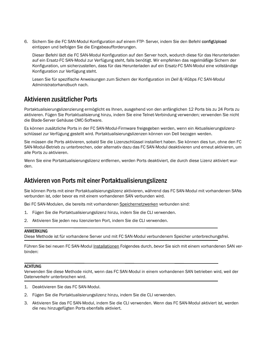 Aktivieren zusätzlicher ports | Dell POWEREDGE M1000E User Manual | Page 52 / 138