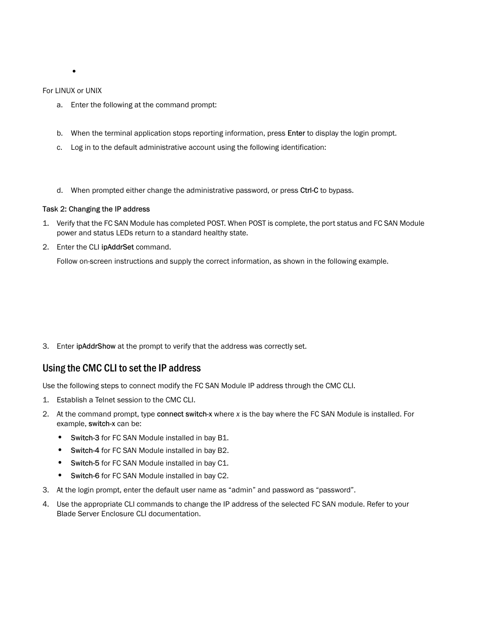 Using the cmc cli to set the ip address | Dell POWEREDGE M1000E User Manual | Page 8 / 138