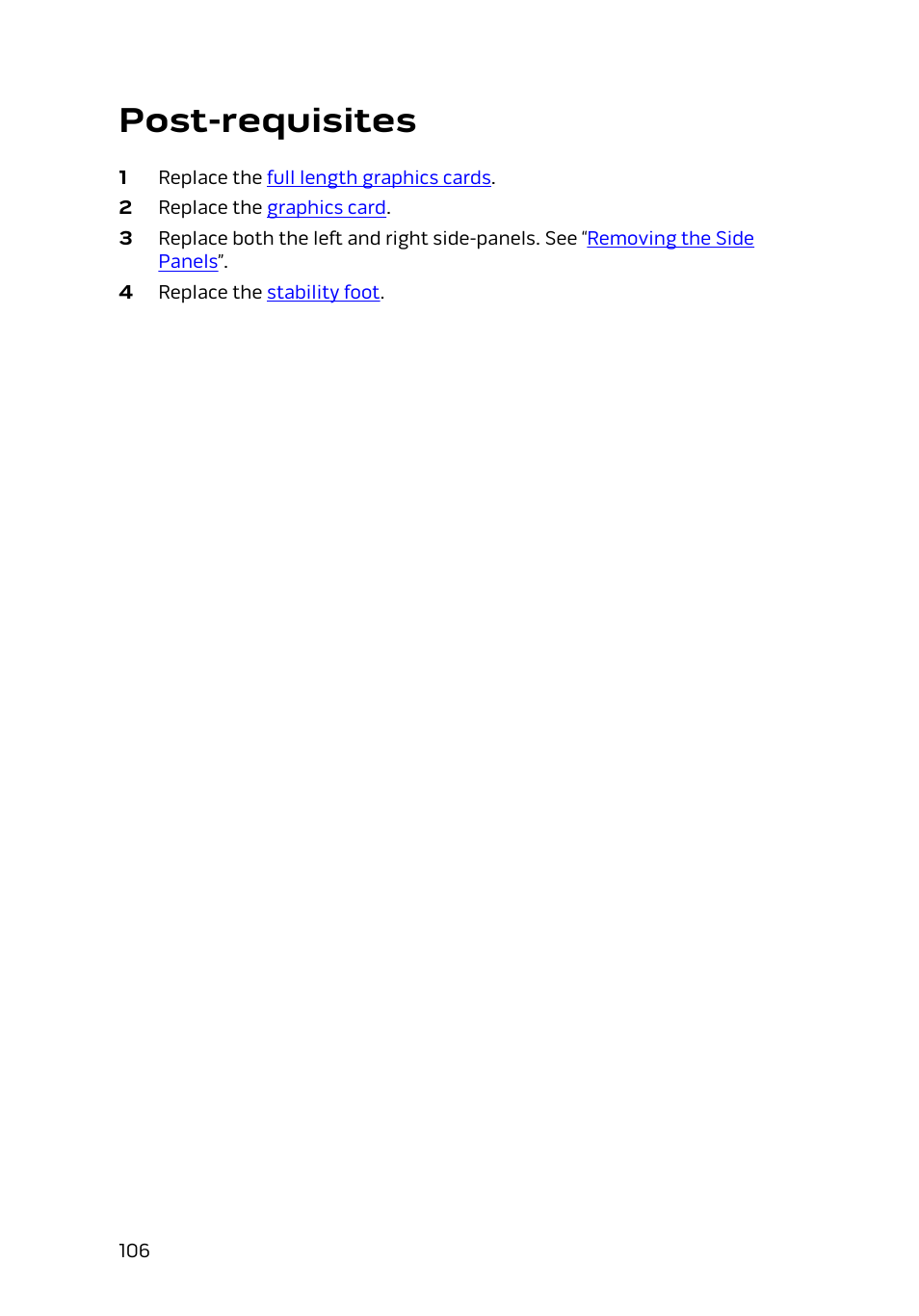 Post-requisites | Dell Alienware Area 51 R2 (Late 2014) User Manual | Page 106 / 133