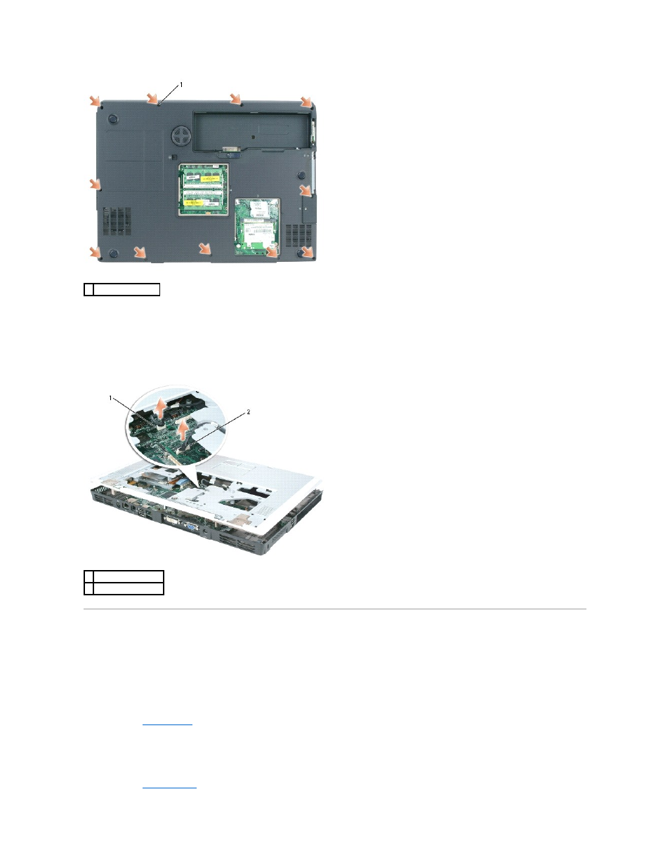 Replacing the palm rest | Dell Inspiron 9200 User Manual | Page 38 / 55