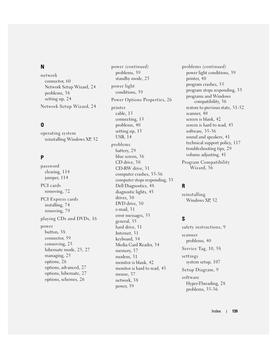 Dell Dimension 9100 User Manual | Page 139 / 140