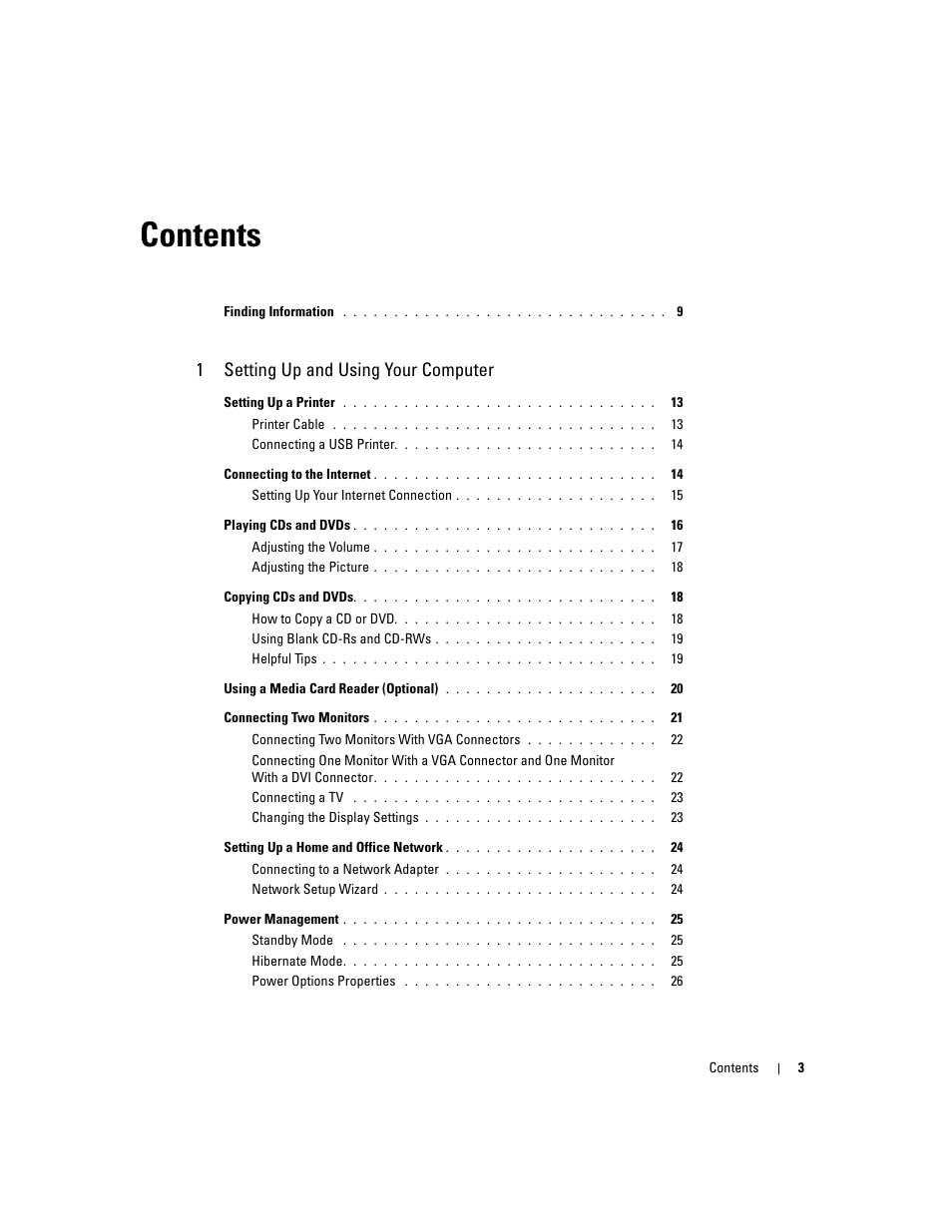 Dell Dimension 9100 User Manual | Page 3 / 140