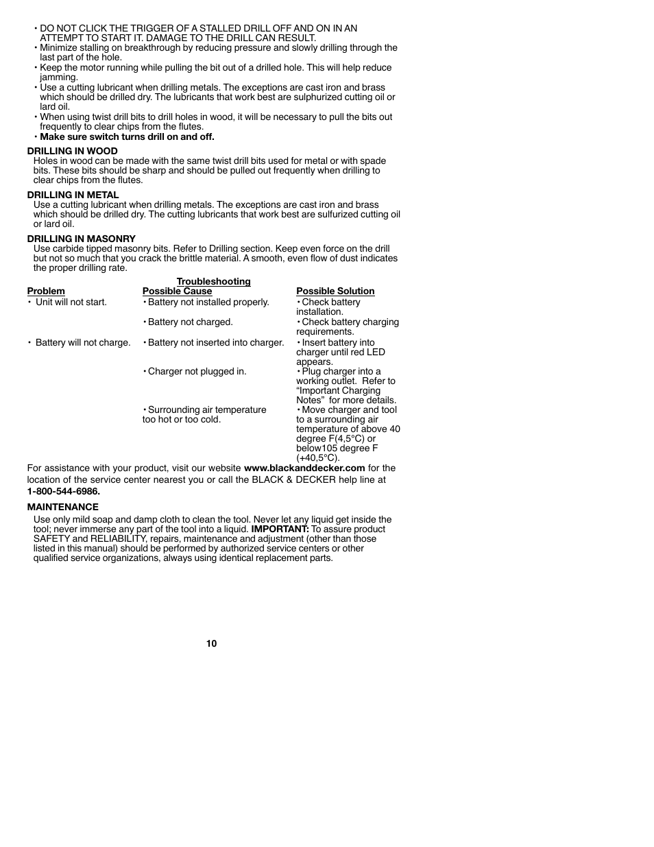 Black & Decker GCO182 User Manual | Page 10 / 36